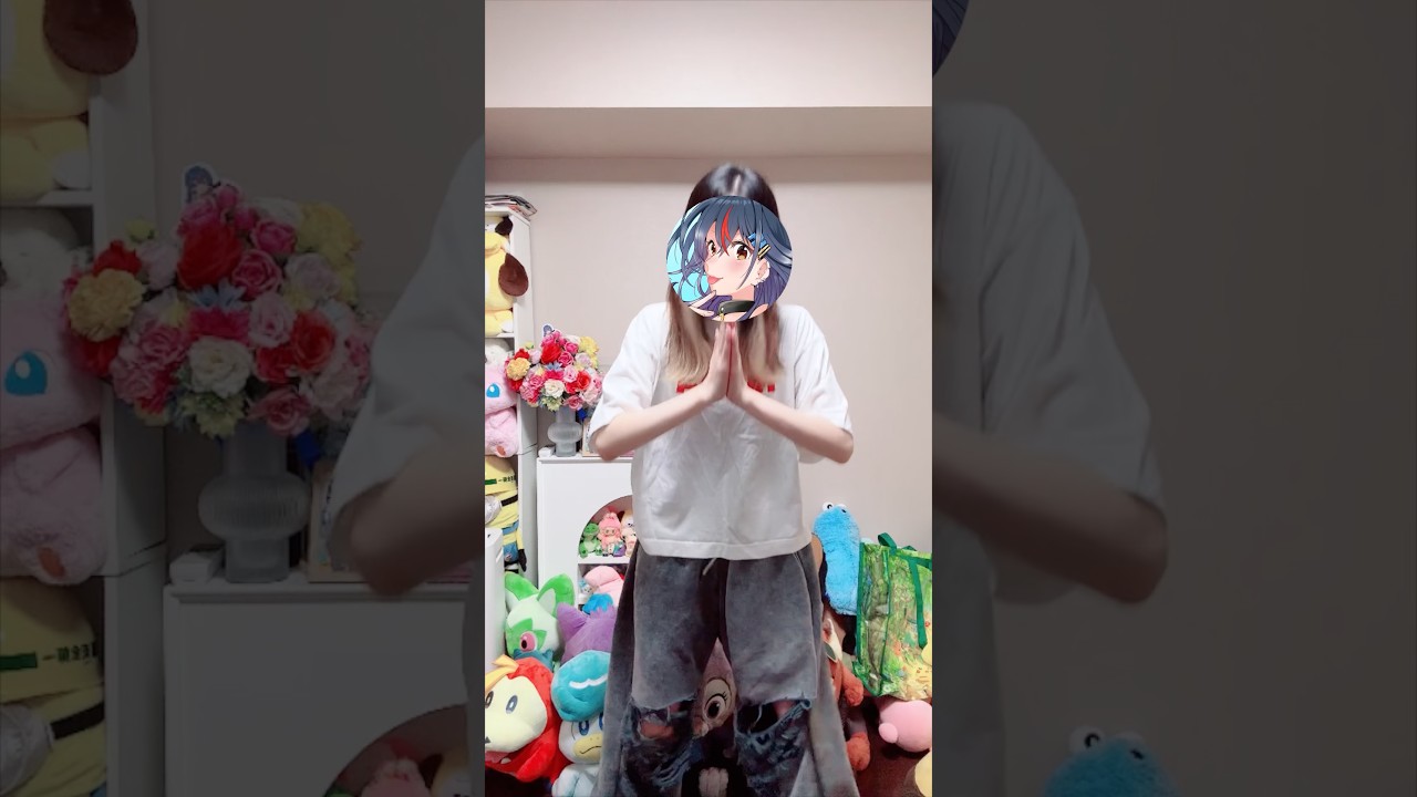 チャンネル登録してくれた子へ、「よくできました🩵💙」 #まんじちゃん #踊ってみた #shorts