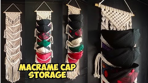 DIY Macrame Cap Storage Hanger Tutorial | Tutorial Macrame Tempat Penyimpanan Topi