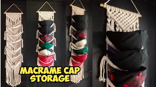 DIY Macrame Cap Storage Hanger Tutorial | Tutorial Macrame Tempat Penyimpanan Topi