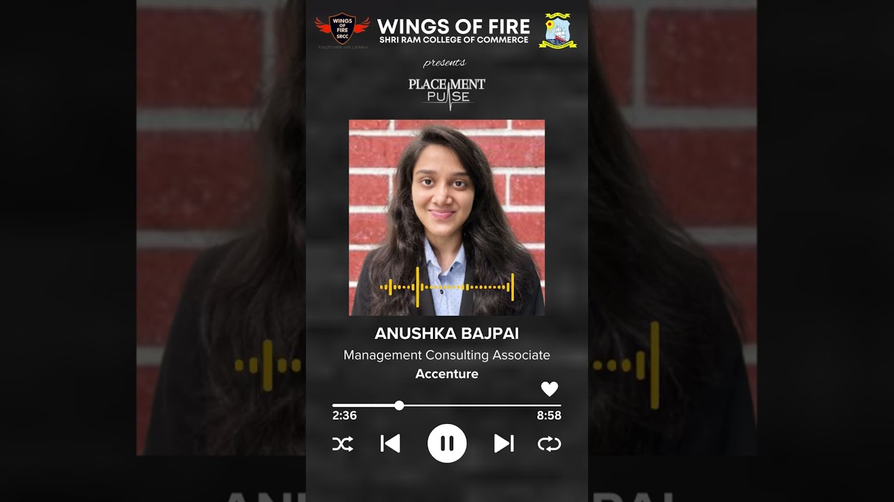 Anushka Bajpai I Management Consulting Analyst at Accenture I PlacementPulse