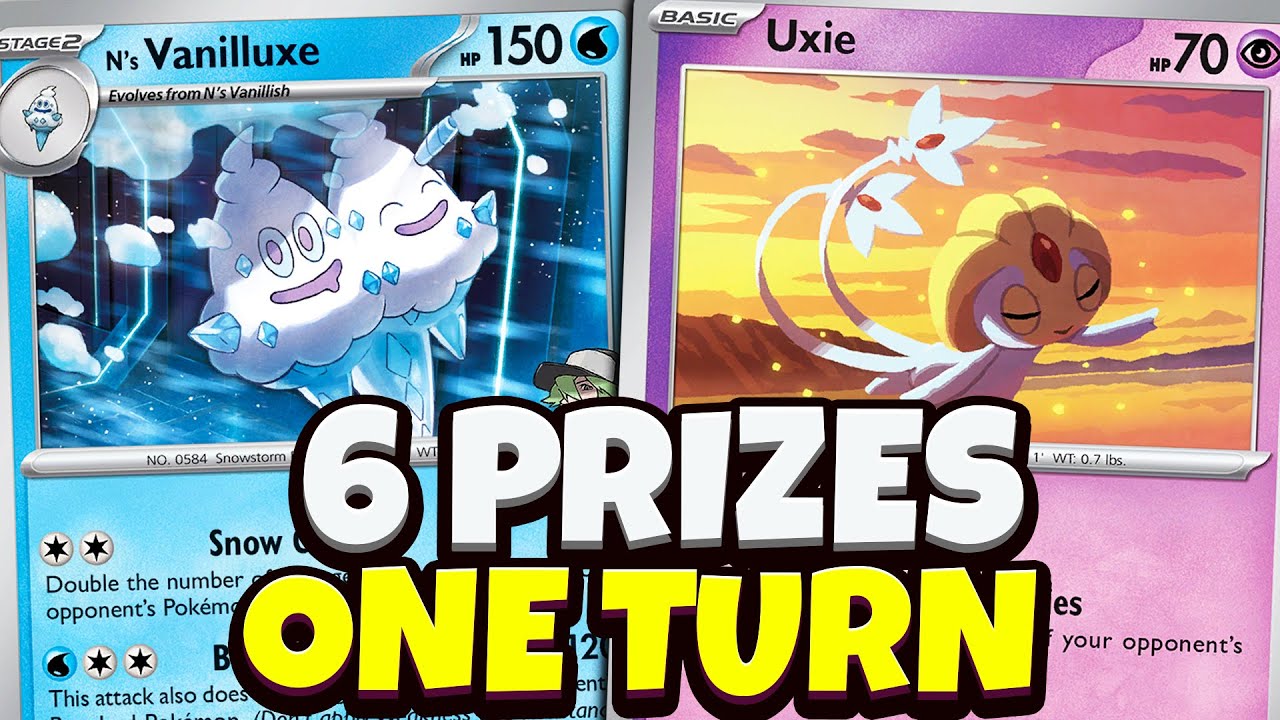 New N's Vanilluxe Deck Takes 6 Prizes In One Turn!