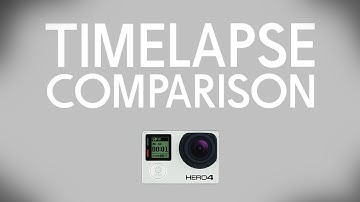 Time Lapse comparison - GoPro Hero 3 sliver VS GoPro Hero 4 Silver