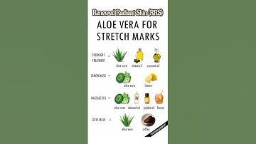 Homemade Stretch Marks removing treatments you can do with Aloe Vera #stretchmarks #skincare #fyp