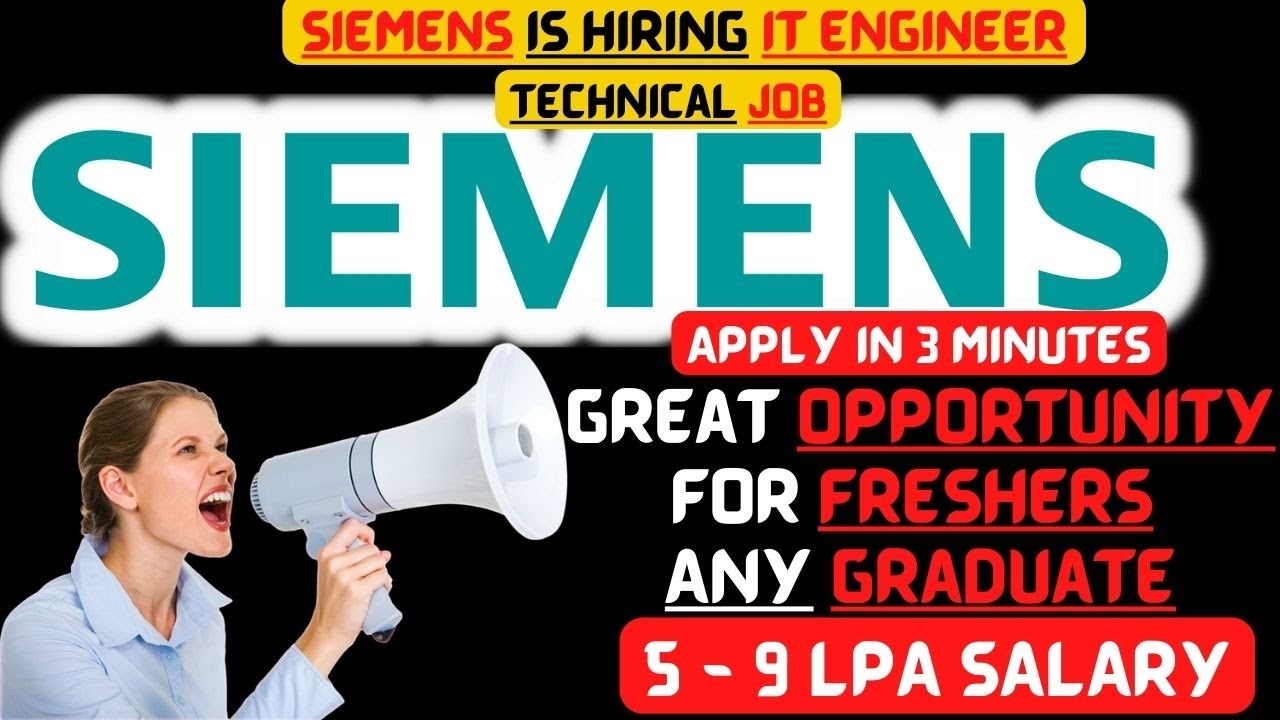 ApPly Easy | SIEMENS Hiring Freshers | Jobs| IT SOFTWARE ENGINEER | Any ...