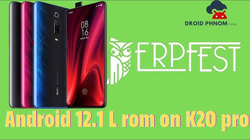 Android 12.1 Derpfest rom on Redmi k20 pro rom. in Bangla droid phenom