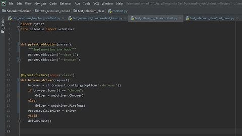 Pytest Fixture scope is class