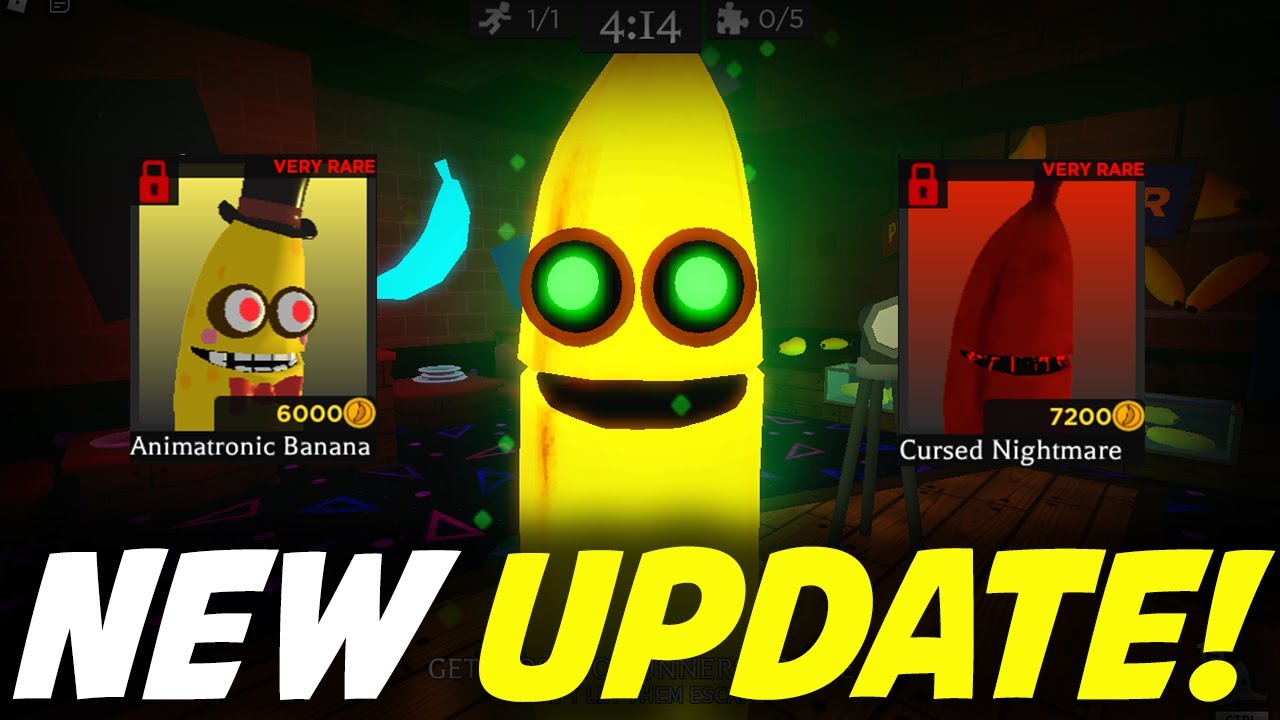 New Banana Eats Update New Skins New Map And Banana Eats Gameplay Roblox Youtube - banana roblox skin