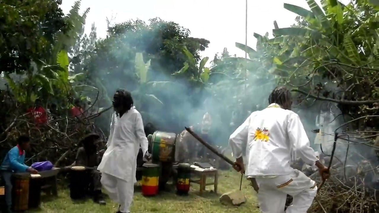 Shashamane , Ethiopia: Nyahbinghi for H.I.M. EarthStrong !