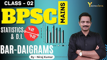 Class 02 | Bar-Diagram | Statistics | 69th BPSC Mains | By Niraj Kumar | YagyaVidya
