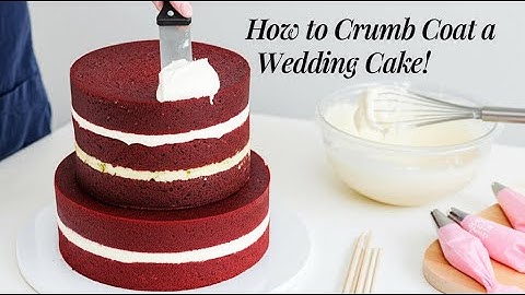 How to Crumb Coat a Wedding Cake with White Ganache | 3-Tier Vintage Cake Prep | KutiwaCakesOfficial