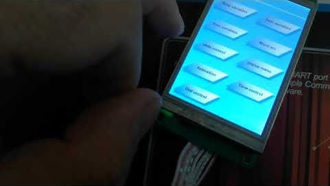 STVC035WT intelligent display - first test