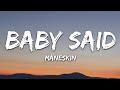 Måneskin - BABY SAID (Lyrics)