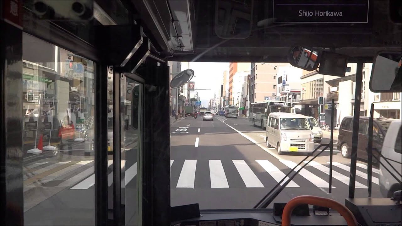 京都市交通局3系統北白川線前面展望【北白川仕伏町→京都外大→松尾橋】