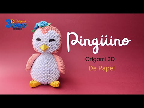 Cómo Hacer Un Pingüino En Origami 3D Bethoz Camacho
