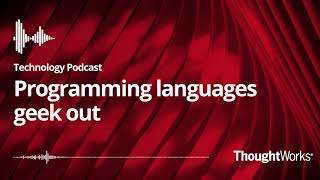 Programming languages geek out