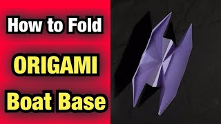 Origami Tekne Kaidesi Temel Origami Talimatlar Eğitim Videosu Kolay Origami