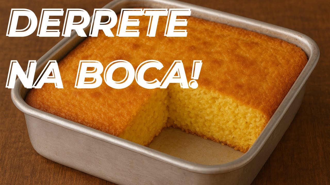 “🌽 O BOLO DE MILHO MAIS CREMOSO DO MUNDO! 🌽
