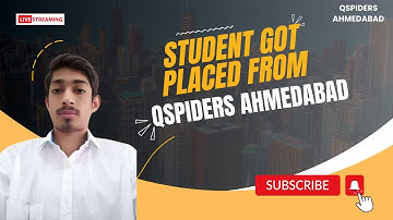 Placement Journey of BTECH graduated as Software Engineer QSpiders | Ahmedabad.