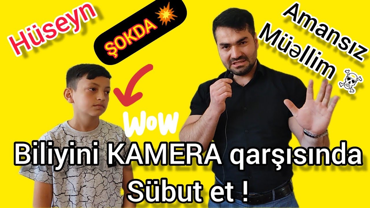 5 sinif Hüseyn Riyazi biliyini KAMERA qarşısında sübut et verlişində #riyaziyyat #maths