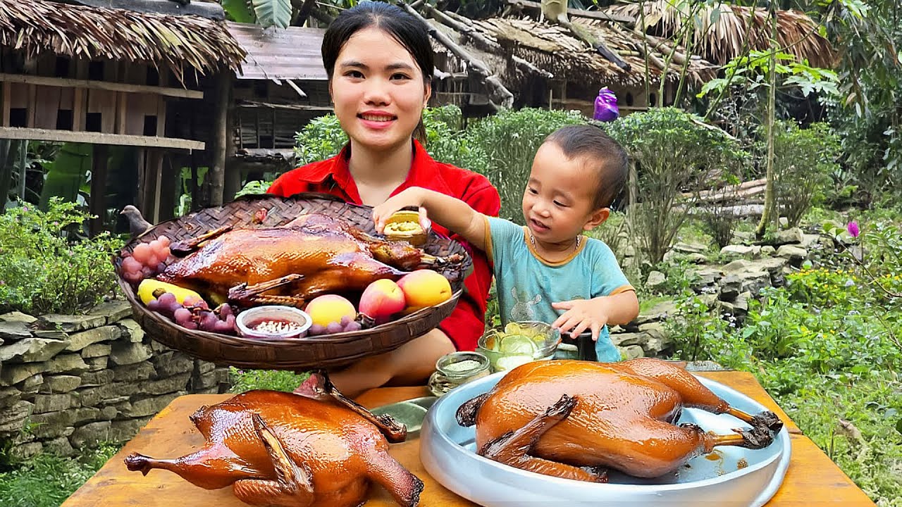 How to Make Grilled Duck Wrapped in Lotus Leaves - Take Care Of Pigs, Chickens & Ducks