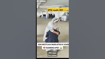 ❤️MOM REACTION after clearing UPSC exam | UPSC clearing Family reaction😭| UPSC result 2021Exam pass🏆