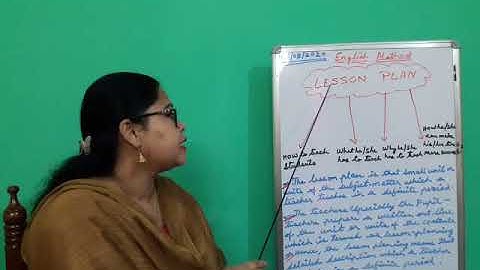 Lesson plan/B.Ed. Sem II English methodology/by Dr. Moushumi Mahato