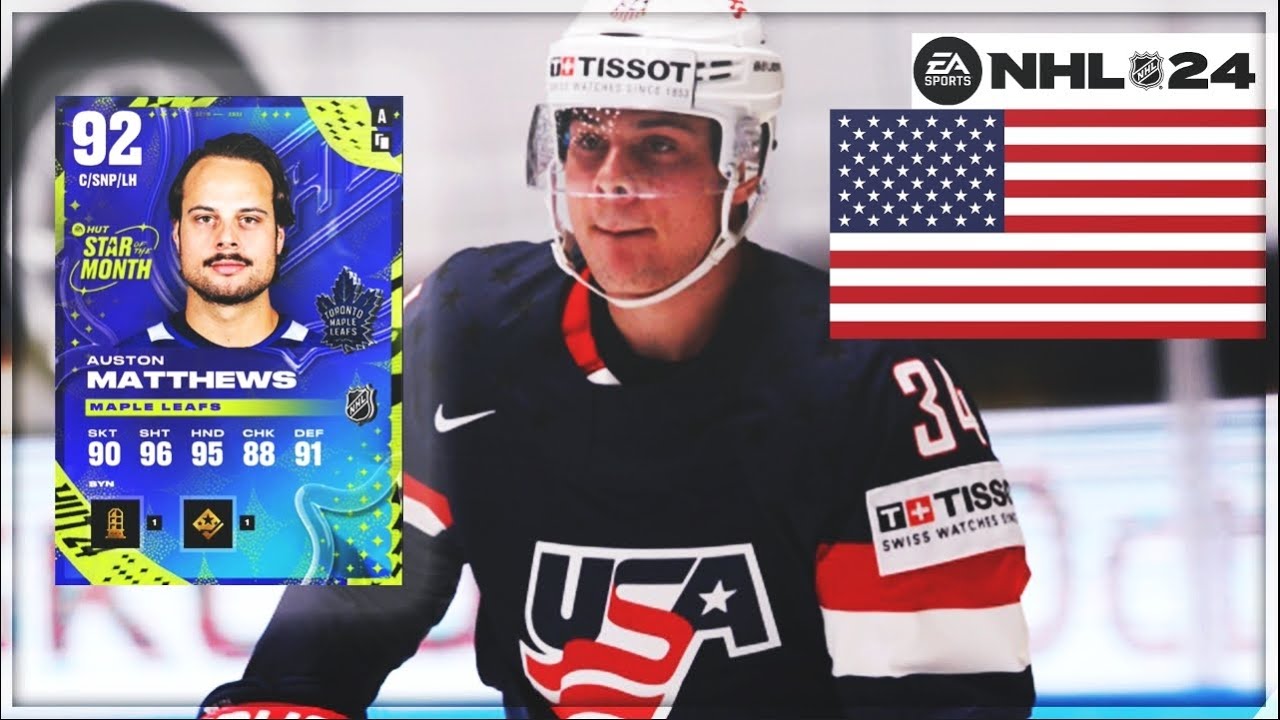 MY SICK ALL TEAM USA BUILD IN NHL 24 HUT!