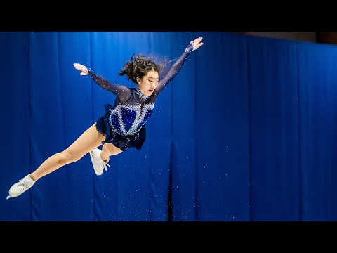 “Can’t Help Falling in Love”. 🖤♠️ Ting Cui performs to Tommee Profitt, Elvis at Patriot Ice Center