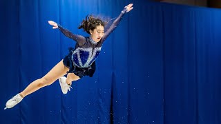 “Can’t Help Falling in Love”. 🖤♠️ Ting Cui performs to Tommee Profitt, Elvis at Patriot Ice Center Resimi