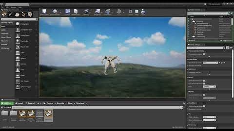 Unreal Engine Flying Test