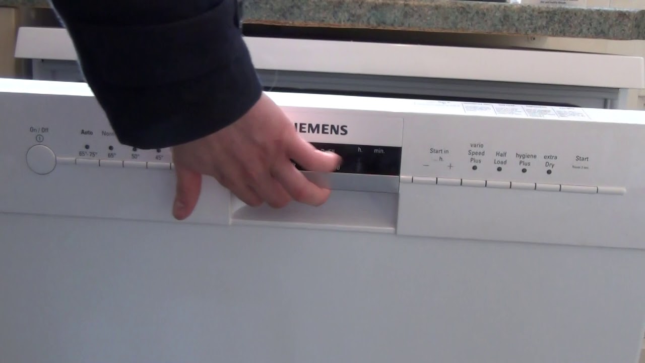 child lock on a Siemens IQ Dishwasher 