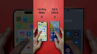 Samsung Galaxy S23 Ultra Vs Apple Iphone 14 Pro Max Apps Speed Test #Shorts