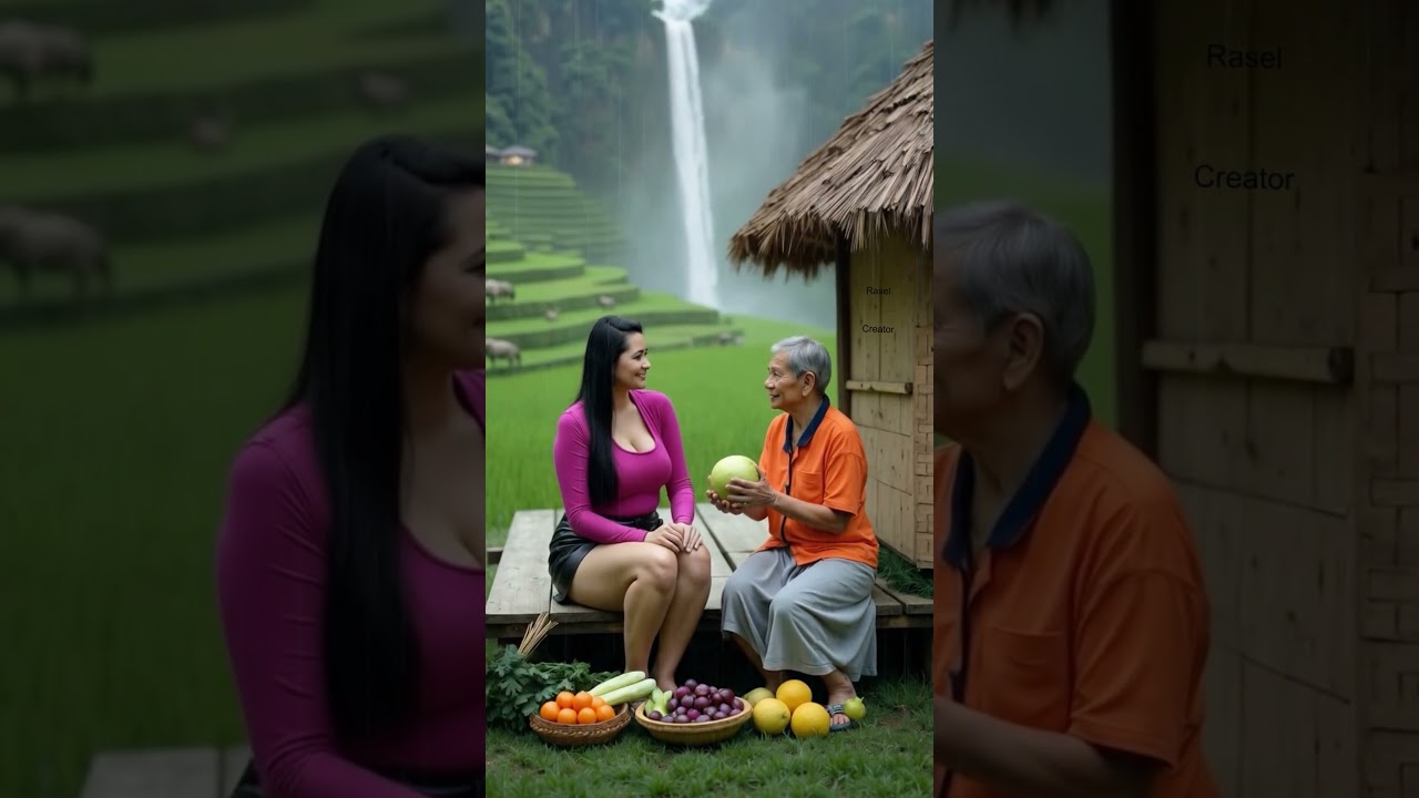 ASMR Rain in a Quiet Village, Relaxing Countryside Ambience  