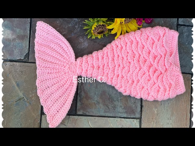 Cola de sirena tejida a crochet para bebe paso a paso 