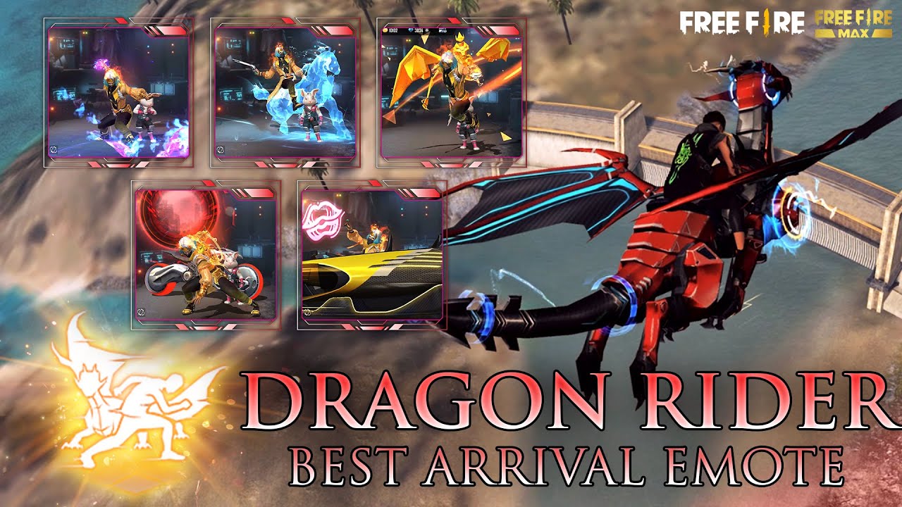 Dragon Rider Released All Arrival Emotes Free Fire Book YouTube