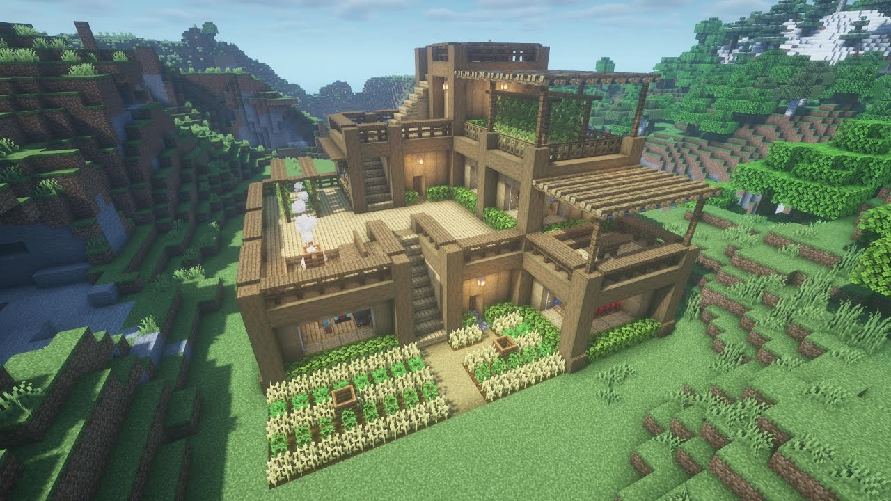 【マインクラフト】サバイバル拠点の作り方[Minecraft/マイクラ] How to build a Survival house ...