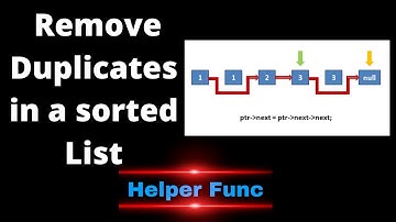 Remove duplicates from sorted list | Coding Interview Problem | Leetcode