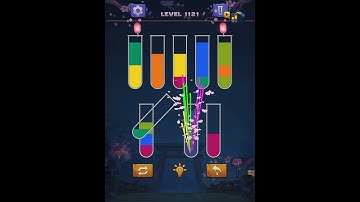 Water color sort puzzle level 1121 ios android | Sort water color puzzle leve 1121 ios #shorts