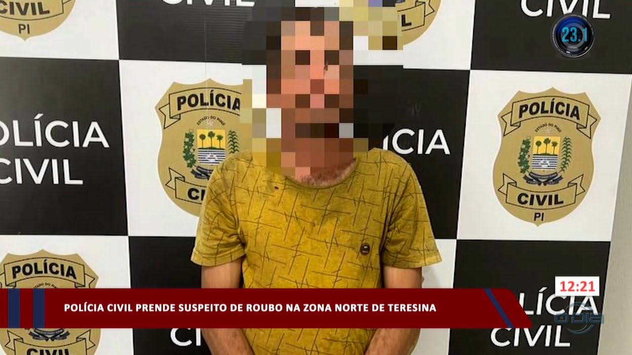 Suspeito de roubo na zona norte de Teresina é autuado pela Polícia Civil 21 11 2023