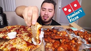 PIZZA & WINGS MUKBANG EATING SHOW