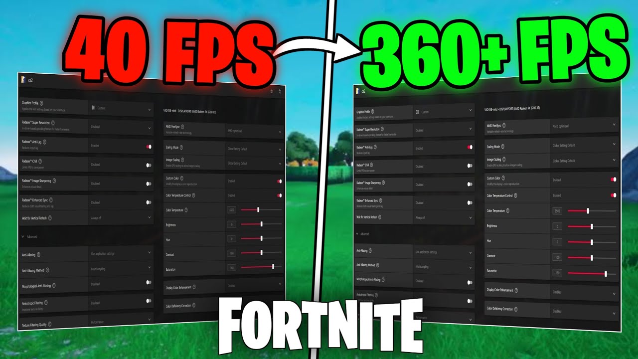 BEST AMD Radeon Settings For Fortnite! - (MAX FPS & Sharpening ...