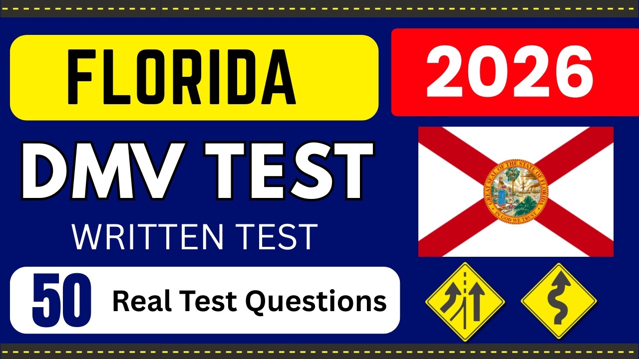 Florida DMV Written Permit Test 2026 | 50 Real Exam Questions for DMV ...