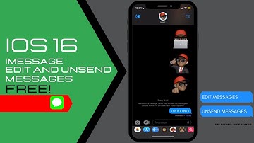 iMessage edit and unsend |iOS 16
