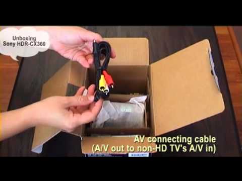 Unboxing Sony HDR-CX360 Handycam/Camcorder