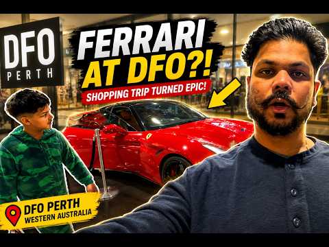 We Went Shopping at Perth DFO… Then Spotted a Ferrari Inside! 🏎️😲
