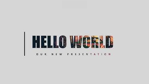 PowerPoint Animation Tutorial | HELLO WORLD Motion Effect