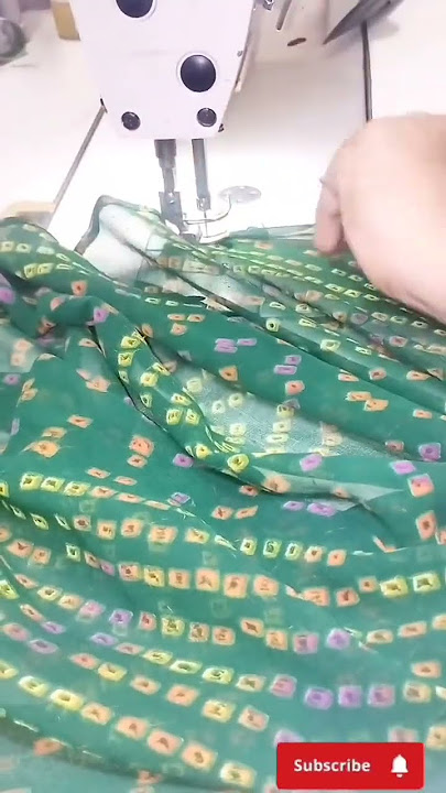 Saree Ki Patti Bina Pico Ke Fold Karein | Easy Sewing Hack #shorts