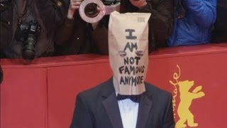 Shia LaBeouf wears paper bag over his head on Berlin red carpet for Nymphomaniac premiere