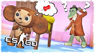 картинка: ТЕПЕРЬ ОН НЕНАВИДИТ ЭТОТ ДИВАН!!! КРОКОДИЛ vs ЧЕБУРАШКА ТРОЛЛЬ В CS:GO!!!