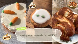 making acnh desserts in real life